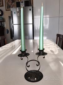 Candelabro in ferro battuto