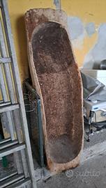 antica mangiatoia legno pezzo unico