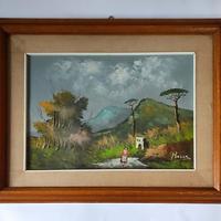 Quadro di Campagna, Olio su tela - Firmato Bozza