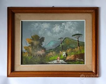 Quadro di Campagna, Olio su tela - Firmato Bozza