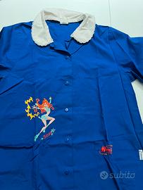 Grembiule scolastico bimba Siggi Winx Bloom blu