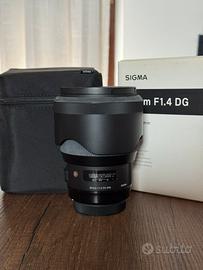 Obbiettivo 85mm 1.4 Sigma-Canon
