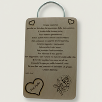 Festa della Mamma, Tagliere con Dedica.