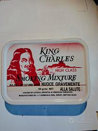 Scatola tabacco Latakia King Charles vuota