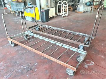 2 carrelli per ristorazione collettiva usati