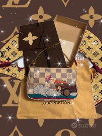 Pochette mini Louis Vuitton damier Azur limited ed