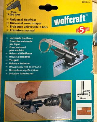 Fresatrice universale Wolfcraft per trapano