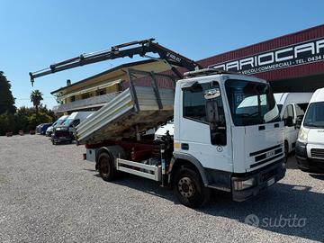 IVECO EUROCARGO 100E18 GRU HIAB + RIBALTABILE
