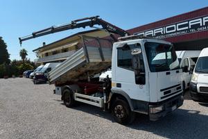 IVECO EUROCARGO 100E18 GRU HIAB + RIBALTABILE