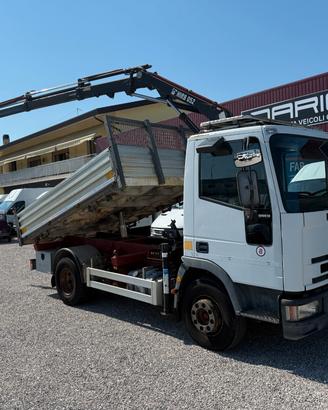 IVECO EUROCARGO 100E18 GRU HIAB + RIBALTABILE