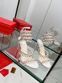 Sandali con tacco alto e perle RENECAOVILLA 39