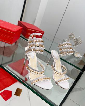 Sandali con tacco alto e perle RENECAOVILLA 39