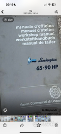 Trattore Lamborghini manuale  officina 65-90hp