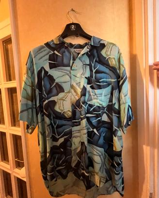 Camicia Bagutta time a maniche corte con stampa