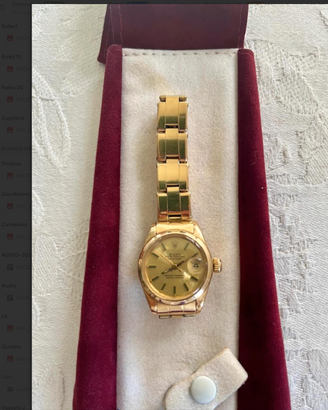 ROLEXoysterPERPETUALdatejustOROLOGIOoroGIALLO18kt