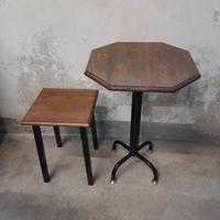 sgabello e tavolino industrial design 