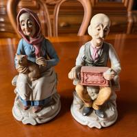 Set 2 statuine in ceramica - P CORONATA