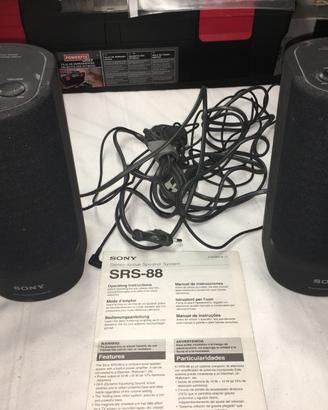 Casse diffusori Sony SRS-88 10+10 w hifi vintage