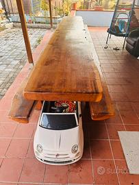 Tavolo veranda con panche