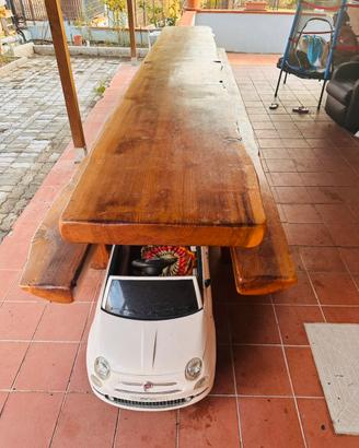 Tavolo veranda con panche