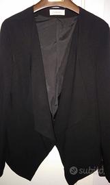 Giacca in crepella nera camaieu