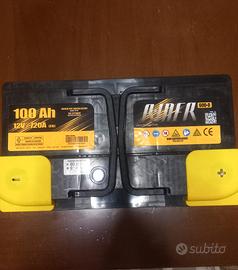 Batteria auto 100 Ah nuova