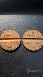 due gettoni  telefono 