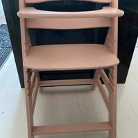 Seggiolone evolutivo in legno regolabile