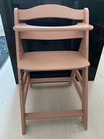 Seggiolone evolutivo in legno regolabile