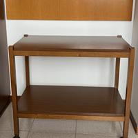 Carrello, mobile porta vivande in legno anni 70