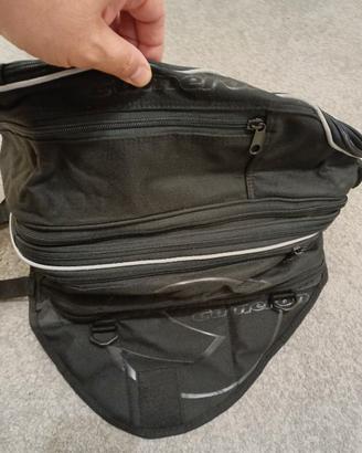 borsa moto con calamite e ganci