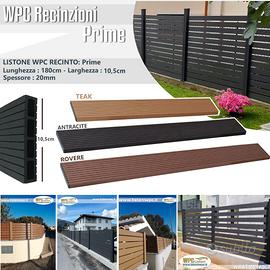 Doga listone WPC recinto steccato legno composito