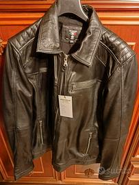 giacca in pelle moto 