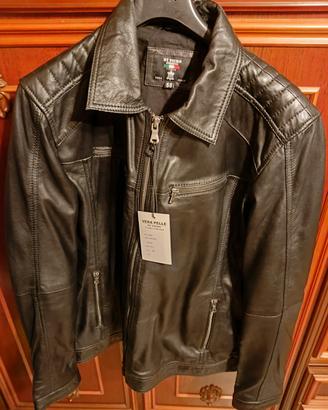 giacca in pelle moto 
