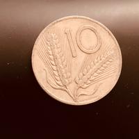 Moneta da 10 lire anno 1954
