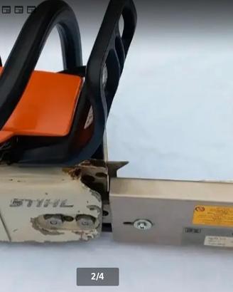 Motosega Stihl con fresa scava tronchi 
