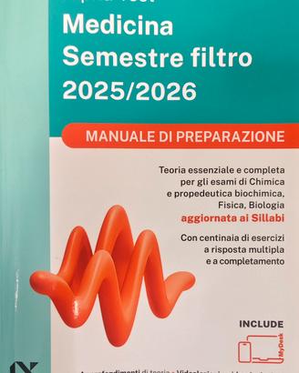 medicina semestre filtro testo quiz preparazione 