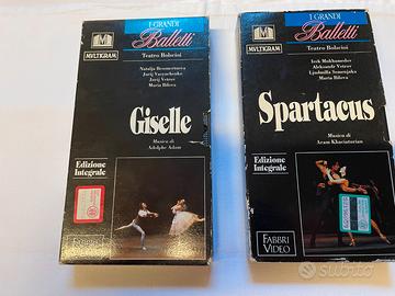 I grandi balletti 2 vhs spartacus e giselle