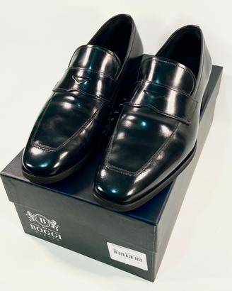 “BOGGI Milano” Mocassini Neri Uomo Tg. 40.5 NUOVI