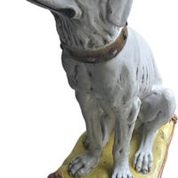 Statua decorativa cane seduto