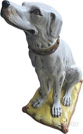 Statua decorativa cane seduto
