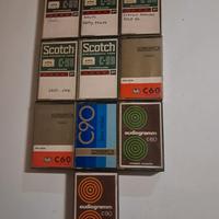 10 audiocassette vintage registrabili