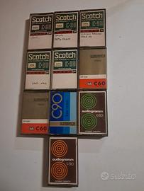 10 audiocassette vintage registrabili