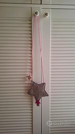 borsa da bambina a forma di stella glitter