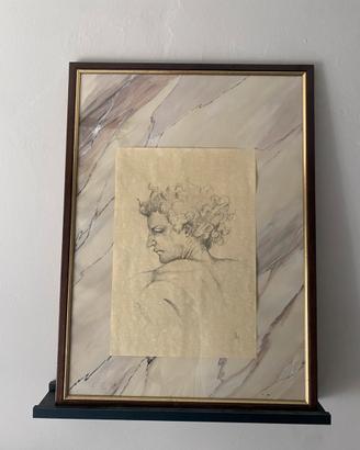 Quadro Profilo Maschile in Stile Classico