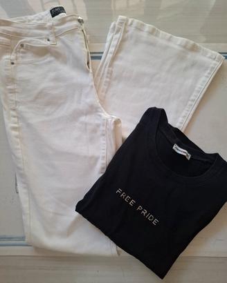 completo donna jeans e tiscirt M