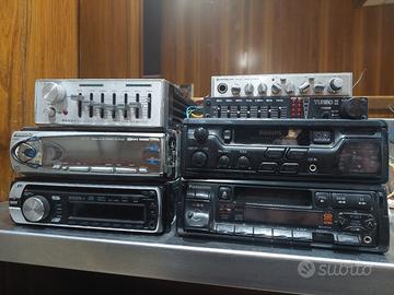 autoradio ed equalizzatori vintage 