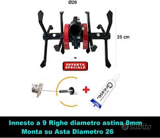 Zappette Ø26 x 9 Denti x Decespugliatori Motozappa