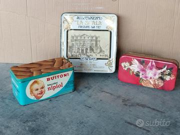 scatole in latta vintage