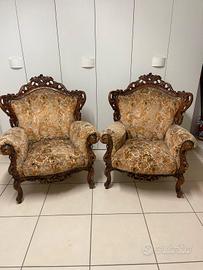 Poltrone in stile barocco